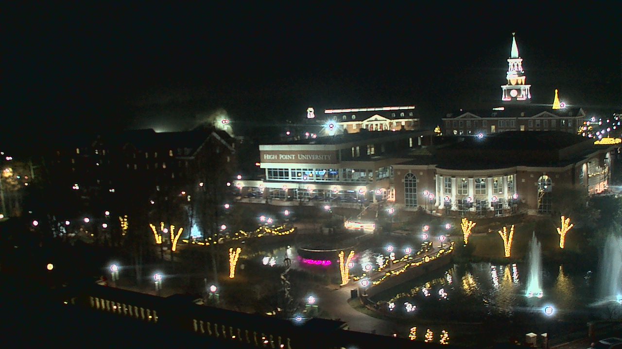 Thumbnail for current weather camera view from High Point University in High Point, North Carolina