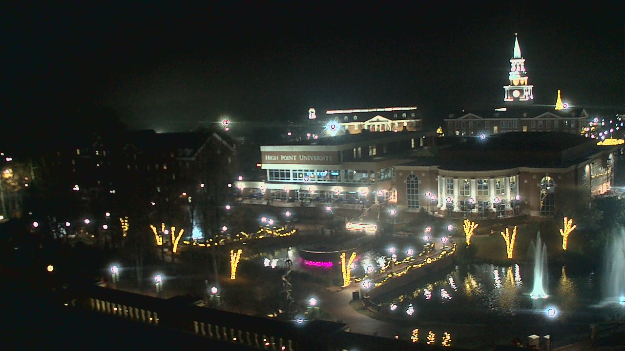 Thumbnail for current weather camera view from High Point University in High Point, North Carolina