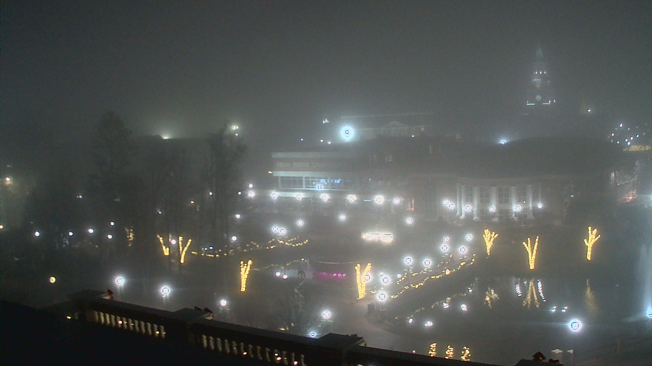 Thumbnail for current weather camera view from High Point University in High Point, North Carolina