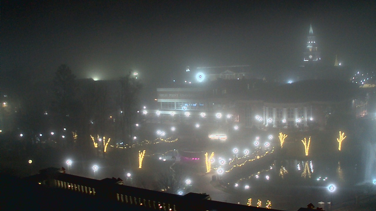 Thumbnail for current weather camera view from High Point University in High Point, North Carolina
