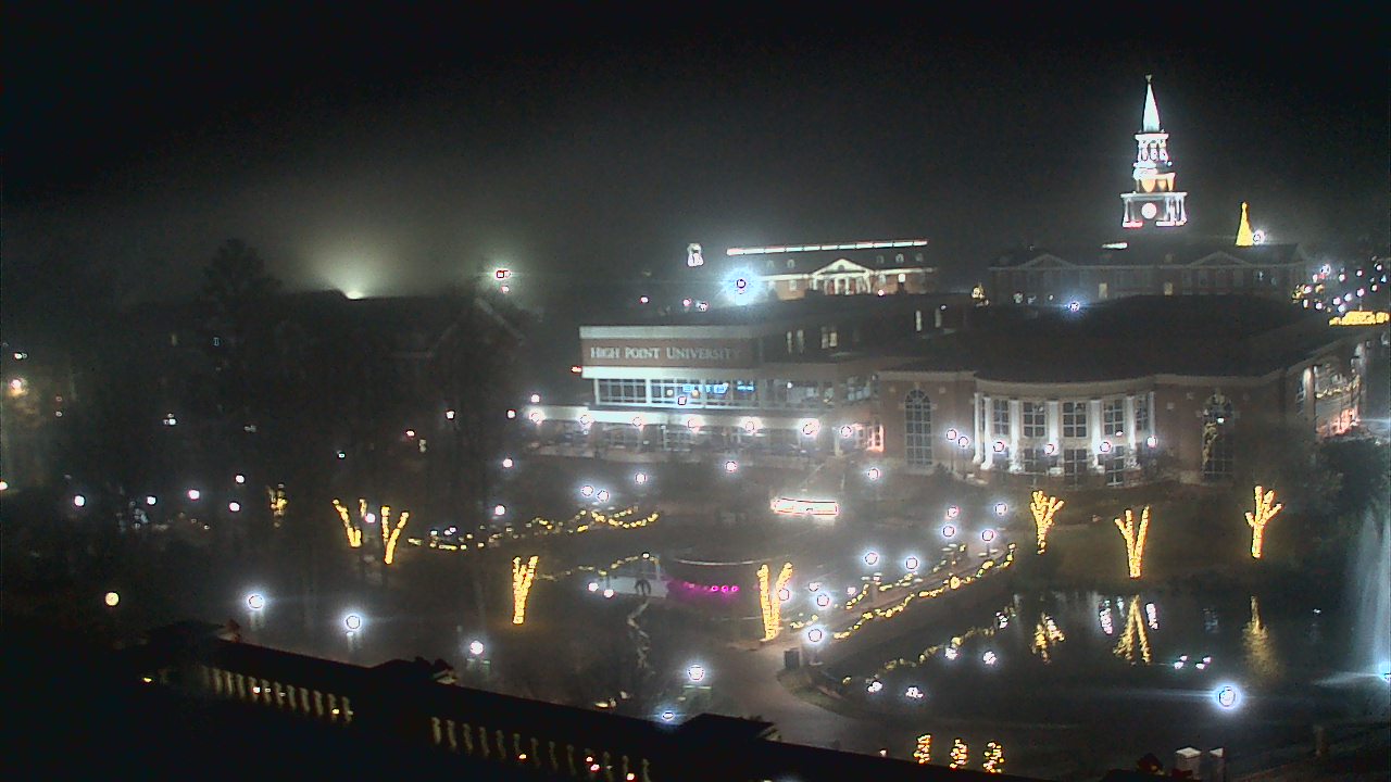 Thumbnail for current weather camera view from High Point University in High Point, North Carolina