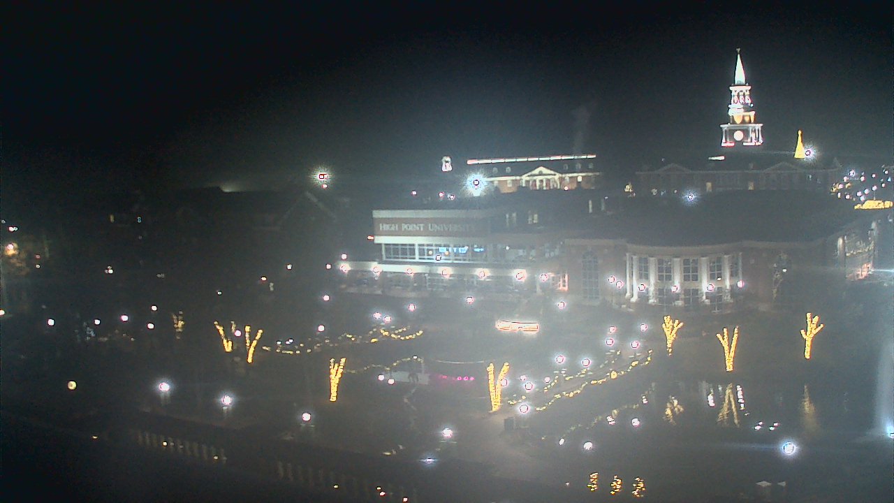 Thumbnail for current weather camera view from High Point University in High Point, North Carolina