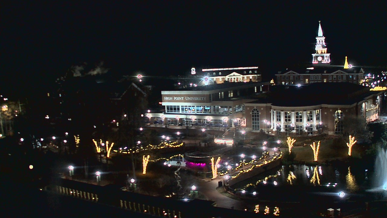 Thumbnail for current weather camera view from High Point University in High Point, North Carolina