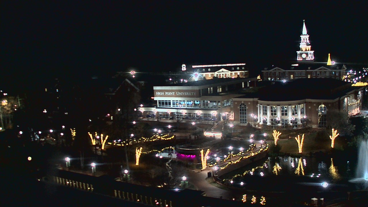 Thumbnail for current weather camera view from High Point University in High Point, North Carolina