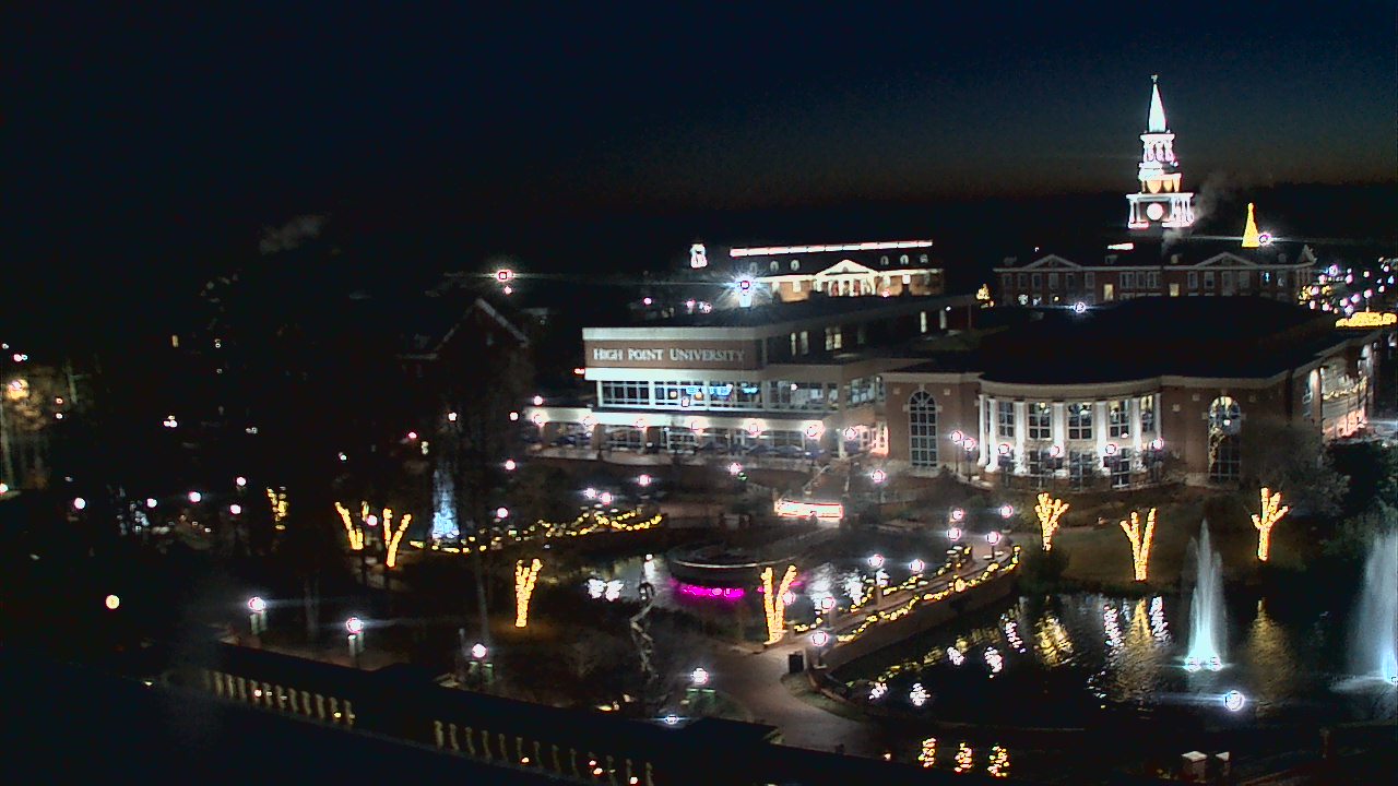 Thumbnail for current weather camera view from High Point University in High Point, North Carolina