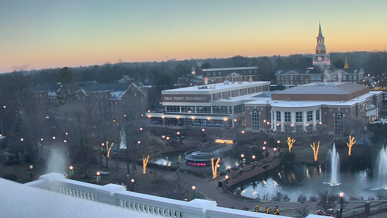 Thumbnail for current weather camera view from High Point University in High Point, North Carolina