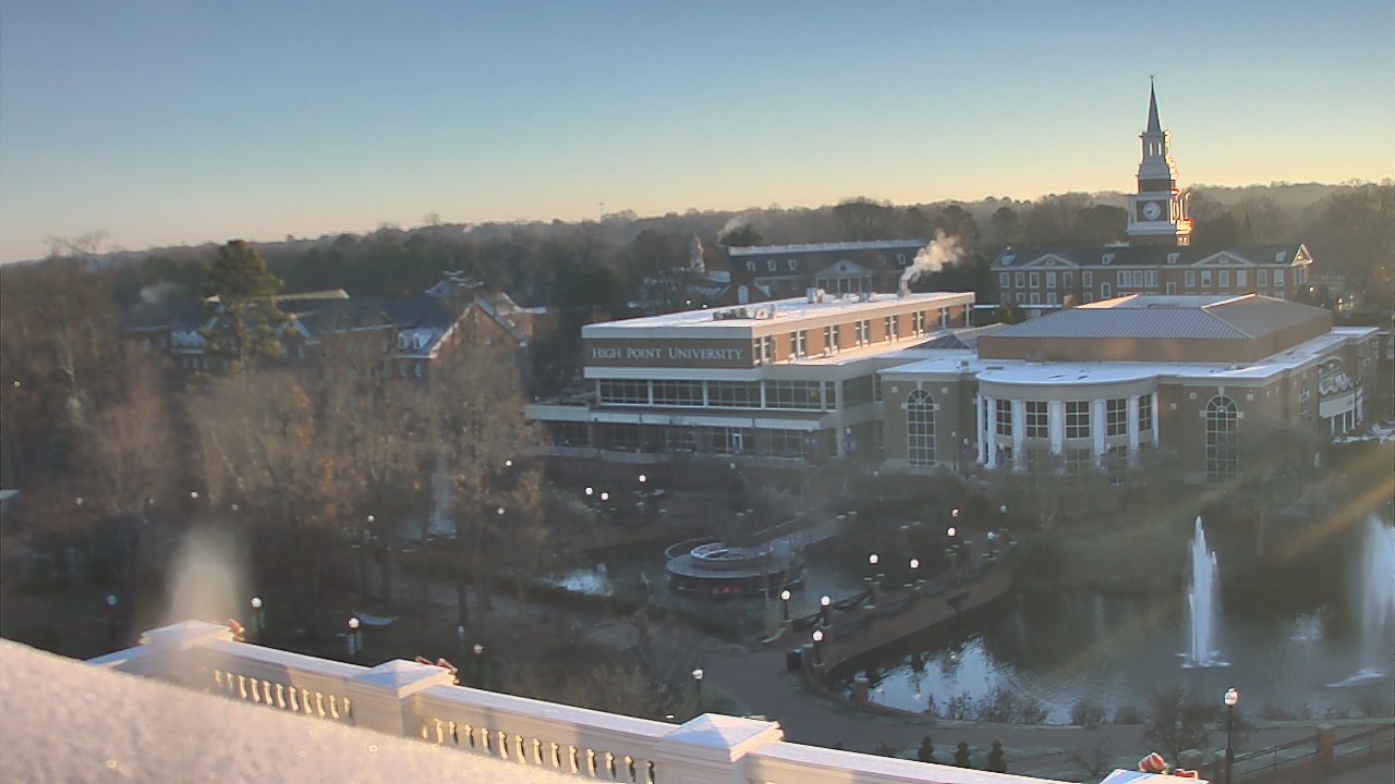 Thumbnail for current weather camera view from High Point University in High Point, North Carolina