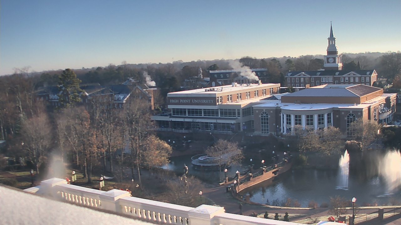 Thumbnail for current weather camera view from High Point University in High Point, North Carolina