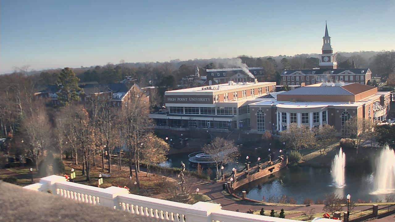 Thumbnail for current weather camera view from High Point University in High Point, North Carolina