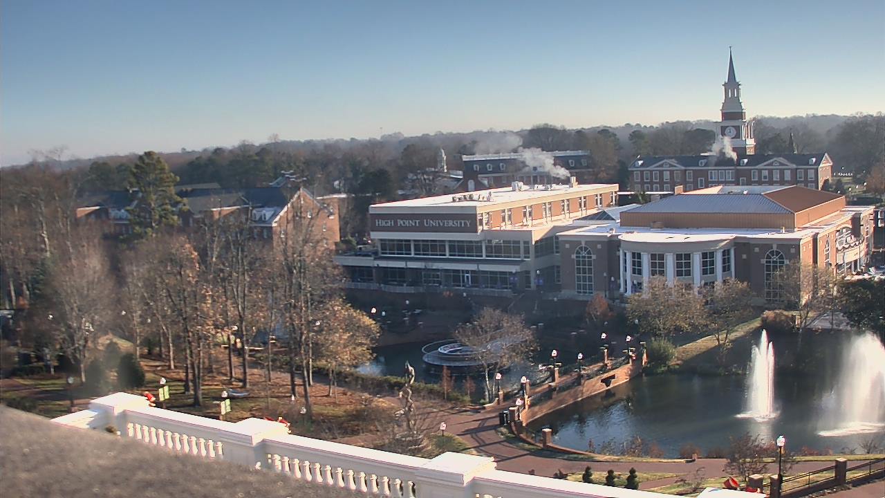 Thumbnail for current weather camera view from High Point University in High Point, North Carolina