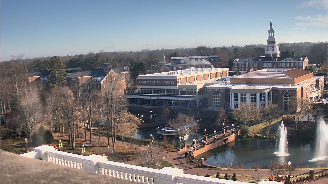 Thumbnail for current weather camera view from High Point University in High Point, North Carolina
