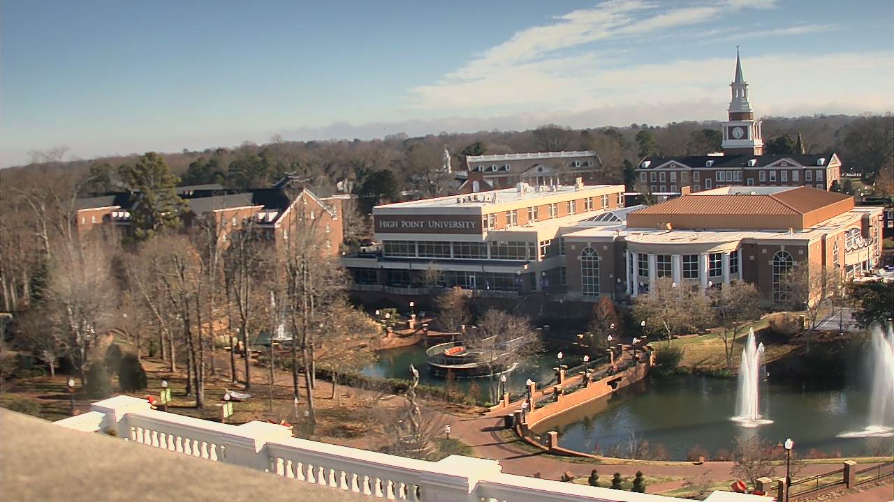 Thumbnail for current weather camera view from High Point University in High Point, North Carolina