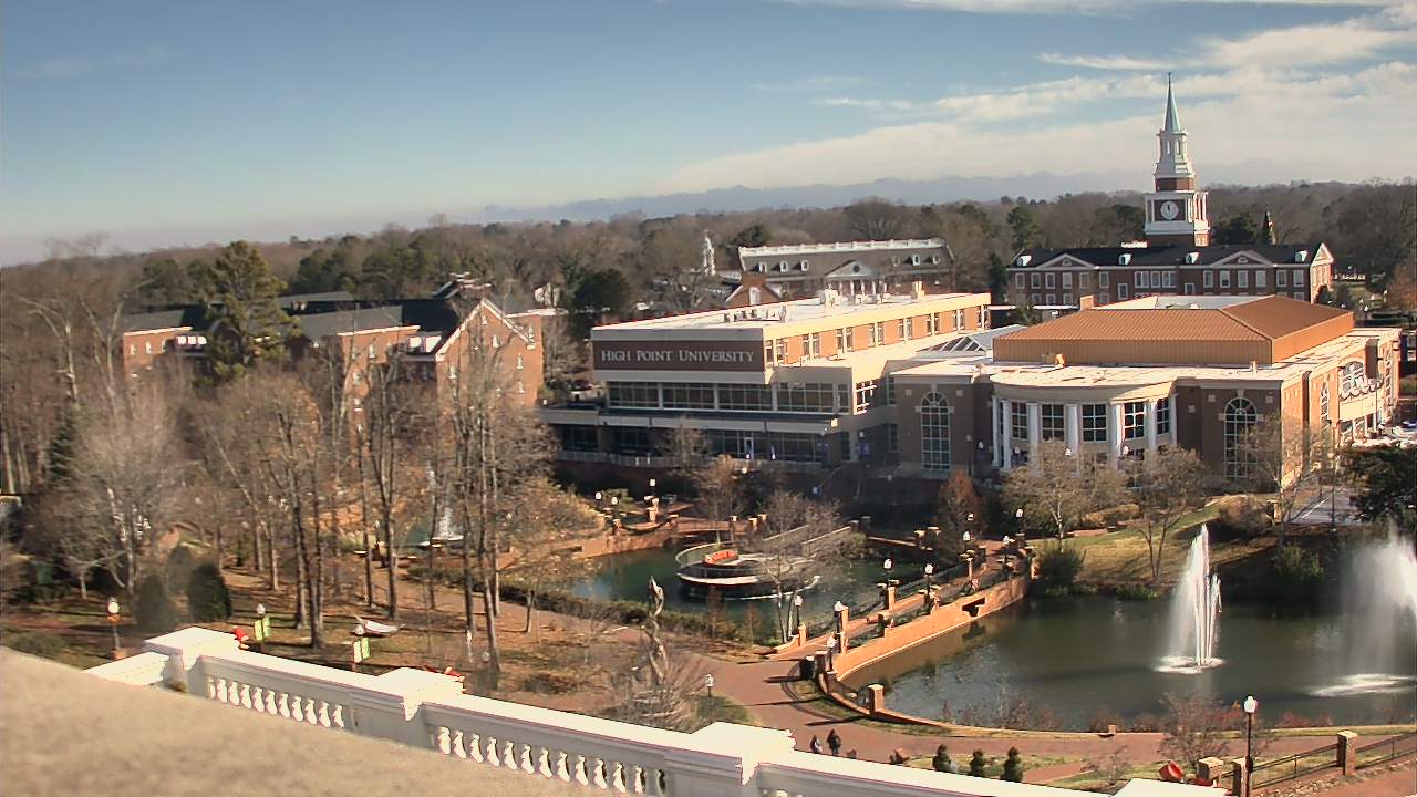 Thumbnail for current weather camera view from High Point University in High Point, North Carolina
