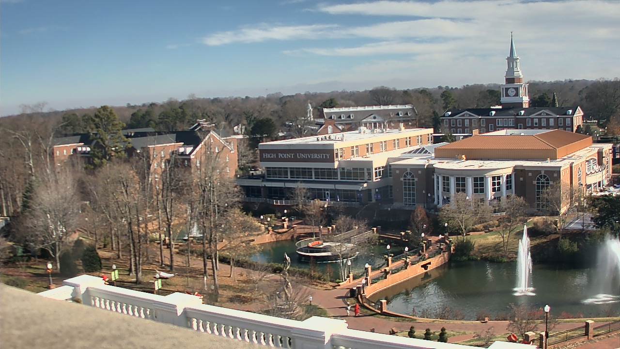 Thumbnail for current weather camera view from High Point University in High Point, North Carolina