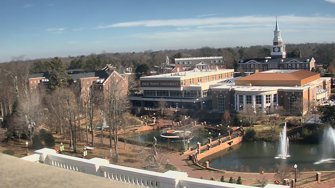 Thumbnail for current weather camera view from High Point University in High Point, North Carolina