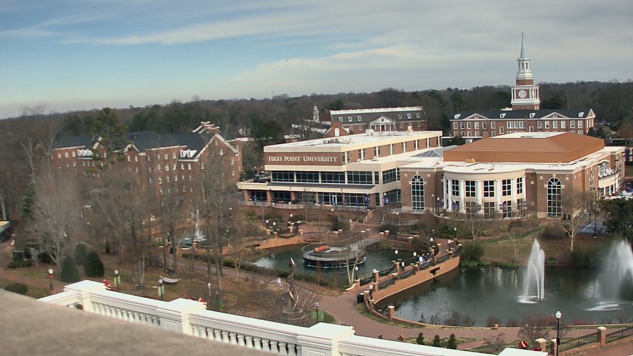 Thumbnail for current weather camera view from High Point University in High Point, North Carolina
