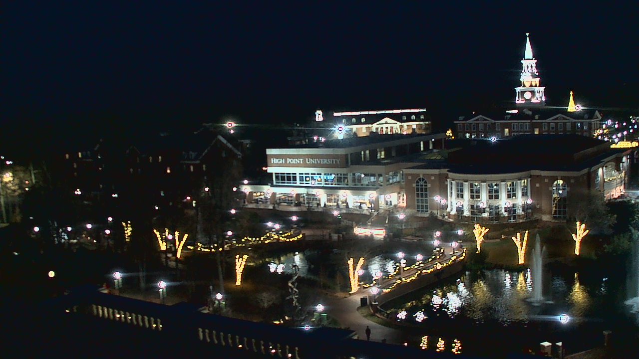 Thumbnail for current weather camera view from High Point University in High Point, North Carolina