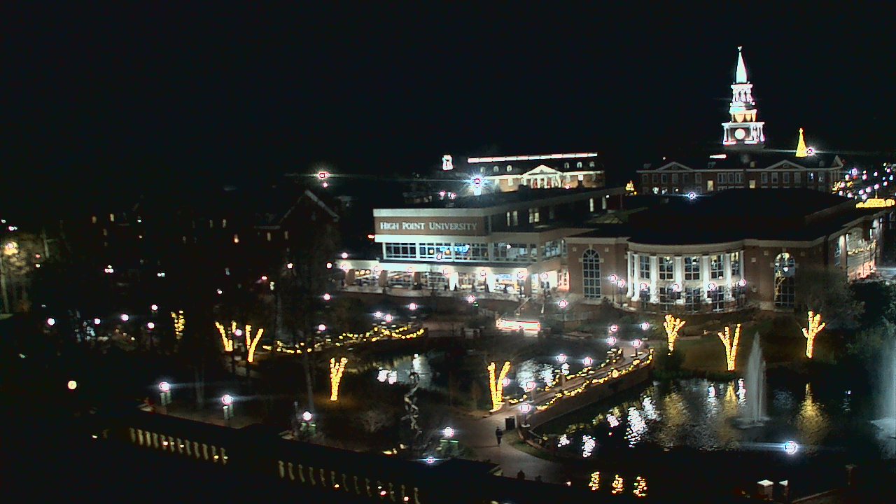 Thumbnail for current weather camera view from High Point University in High Point, North Carolina