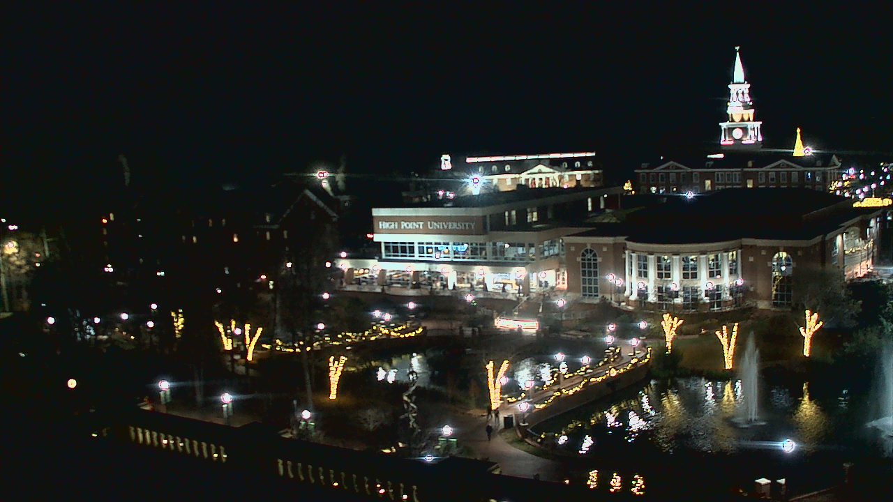 Thumbnail for current weather camera view from High Point University in High Point, North Carolina