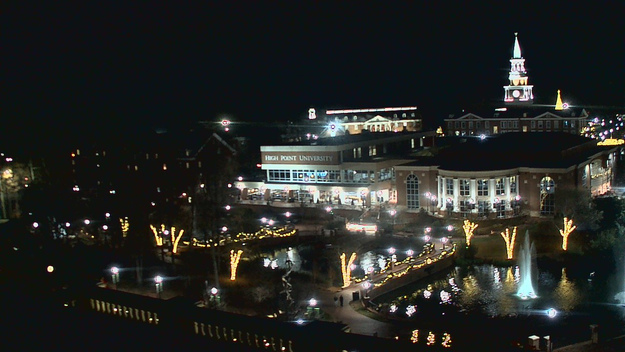 Thumbnail for current weather camera view from High Point University in High Point, North Carolina