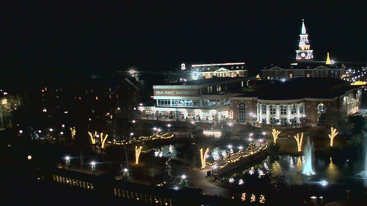 Thumbnail for current weather camera view from High Point University in High Point, North Carolina