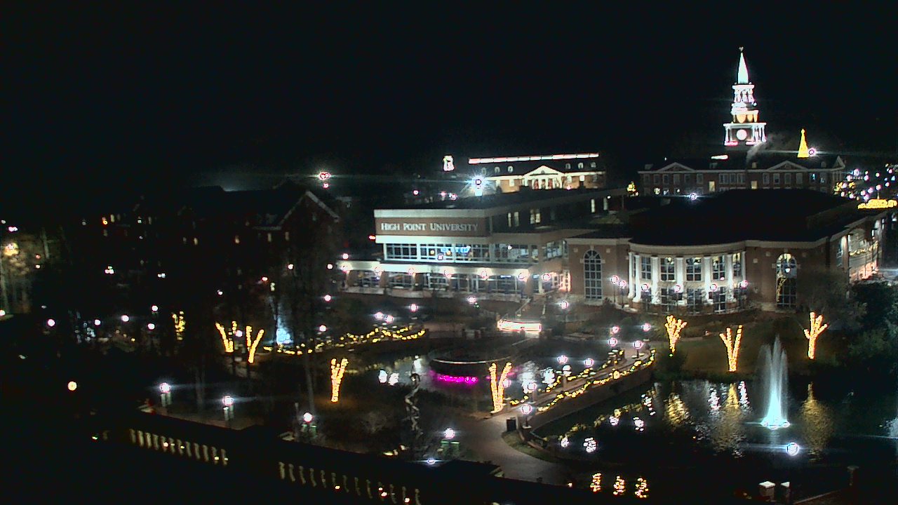 Thumbnail for current weather camera view from High Point University in High Point, North Carolina