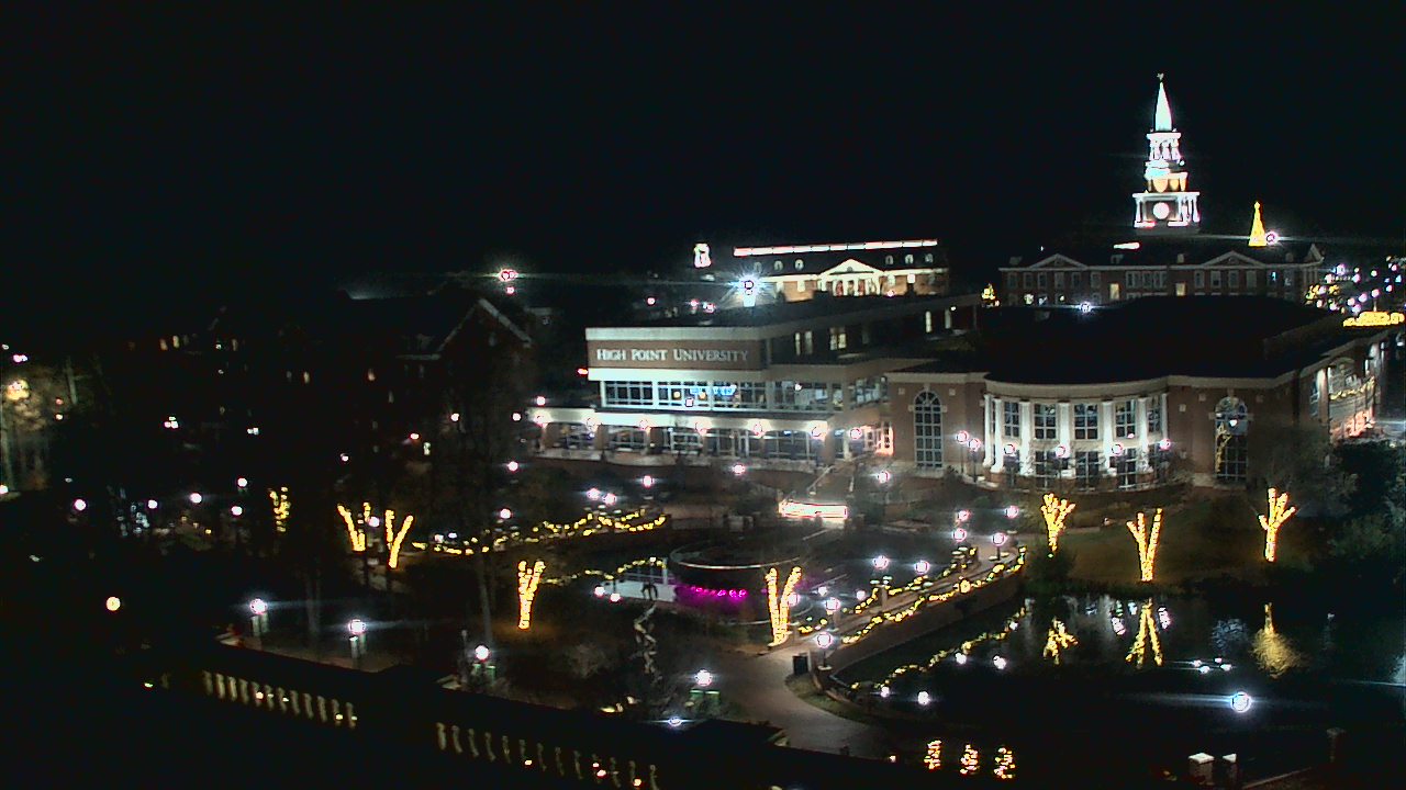 Thumbnail for current weather camera view from High Point University in High Point, North Carolina