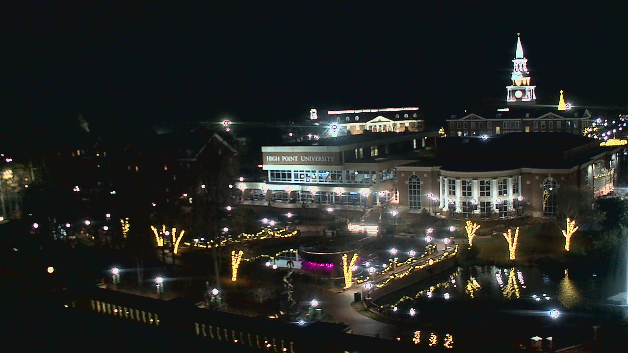Thumbnail for current weather camera view from High Point University in High Point, North Carolina