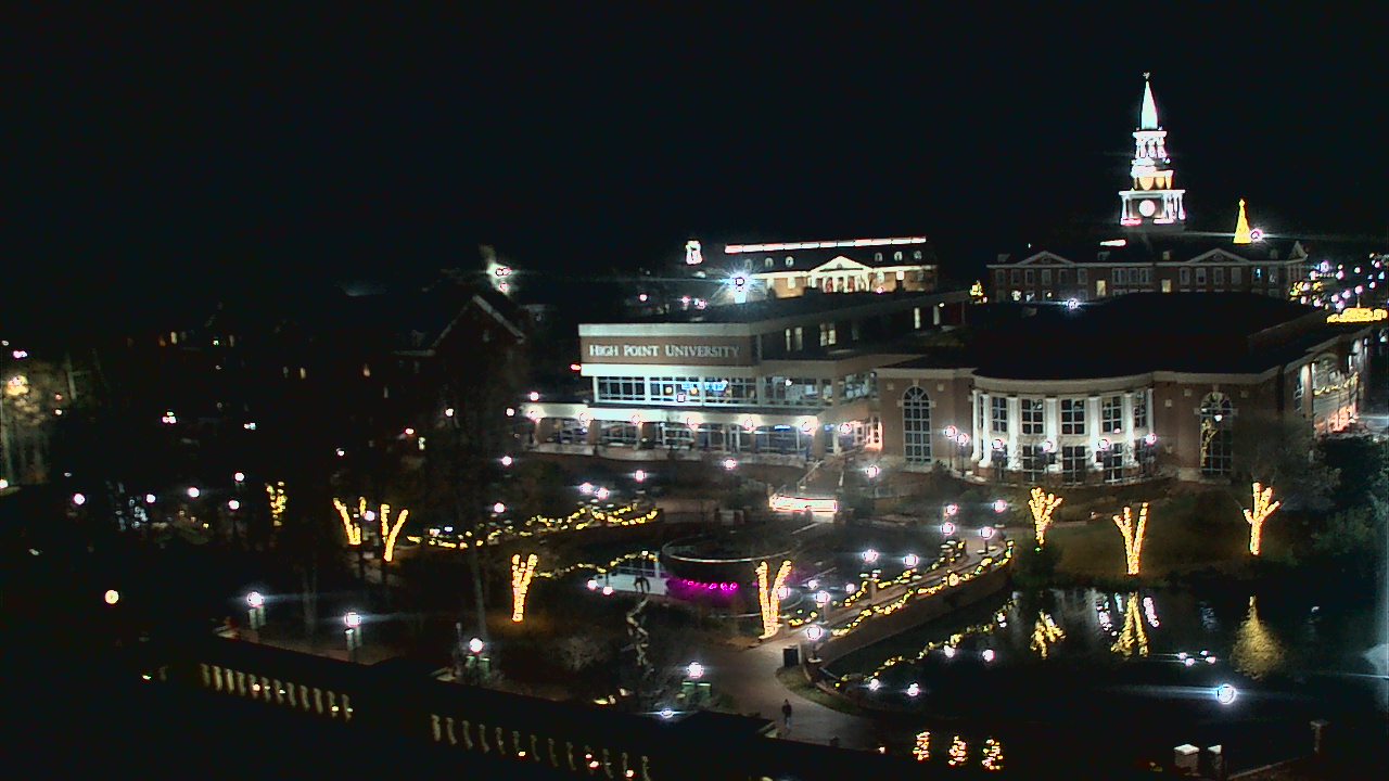 Thumbnail for current weather camera view from High Point University in High Point, North Carolina