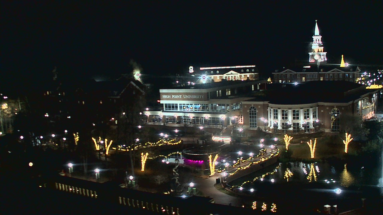 Thumbnail for current weather camera view from High Point University in High Point, North Carolina