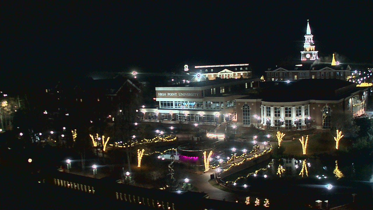 Thumbnail for current weather camera view from High Point University in High Point, North Carolina