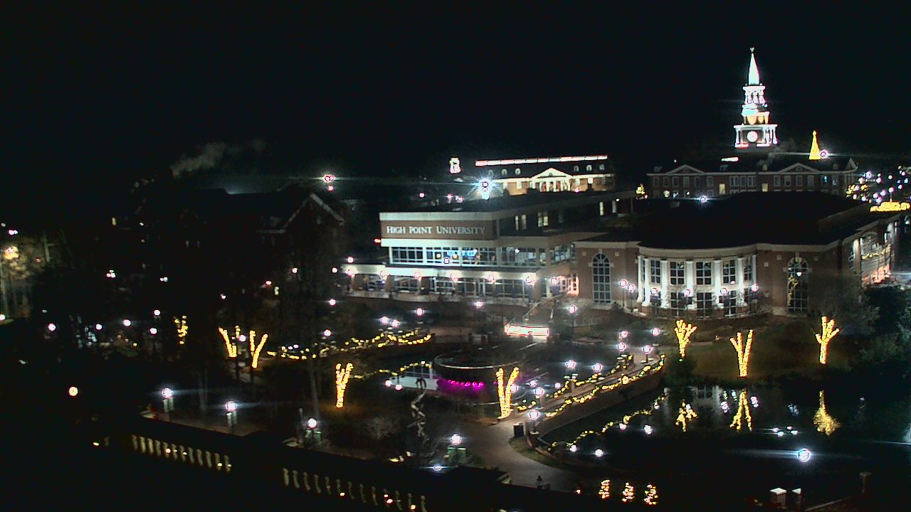 Thumbnail for current weather camera view from High Point University in High Point, North Carolina
