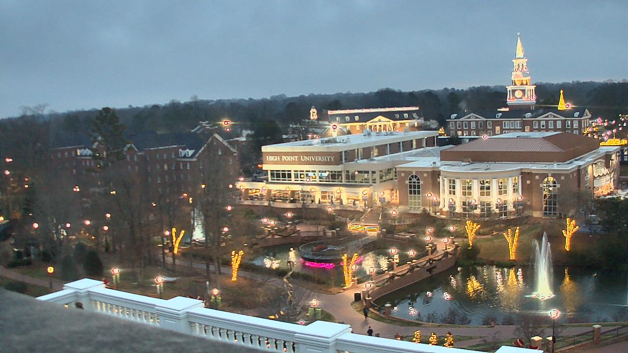 Thumbnail for current weather camera view from High Point University in High Point, North Carolina