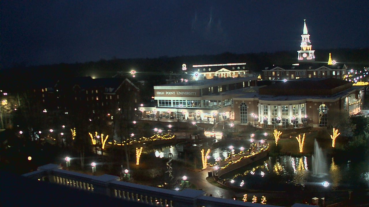 Thumbnail for current weather camera view from High Point University in High Point, North Carolina
