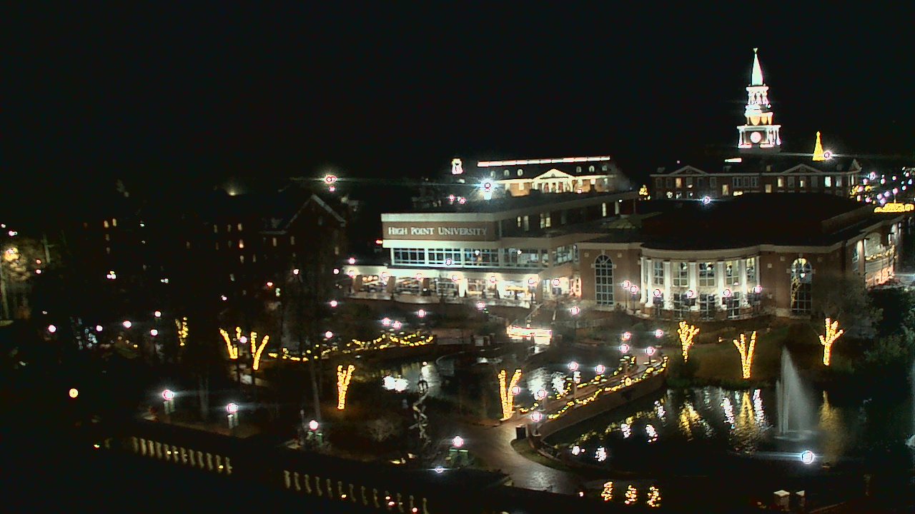Thumbnail for current weather camera view from High Point University in High Point, North Carolina