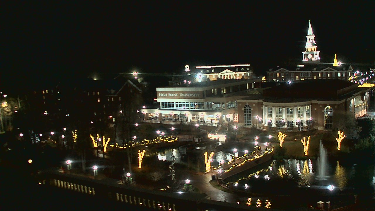 Thumbnail for current weather camera view from High Point University in High Point, North Carolina