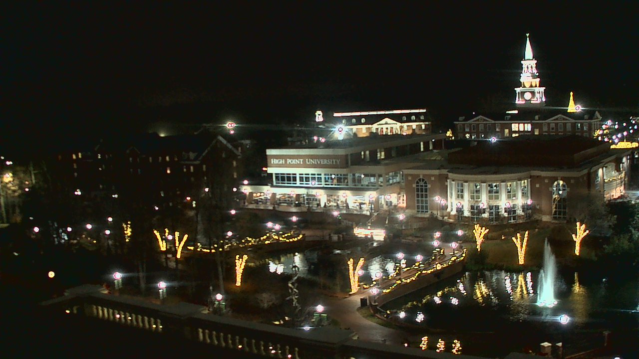 Thumbnail for current weather camera view from High Point University in High Point, North Carolina