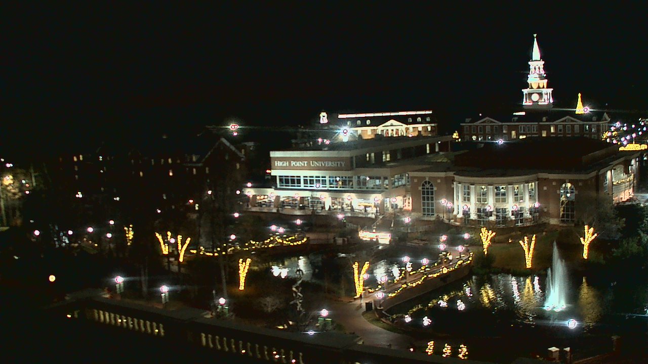 Thumbnail for current weather camera view from High Point University in High Point, North Carolina