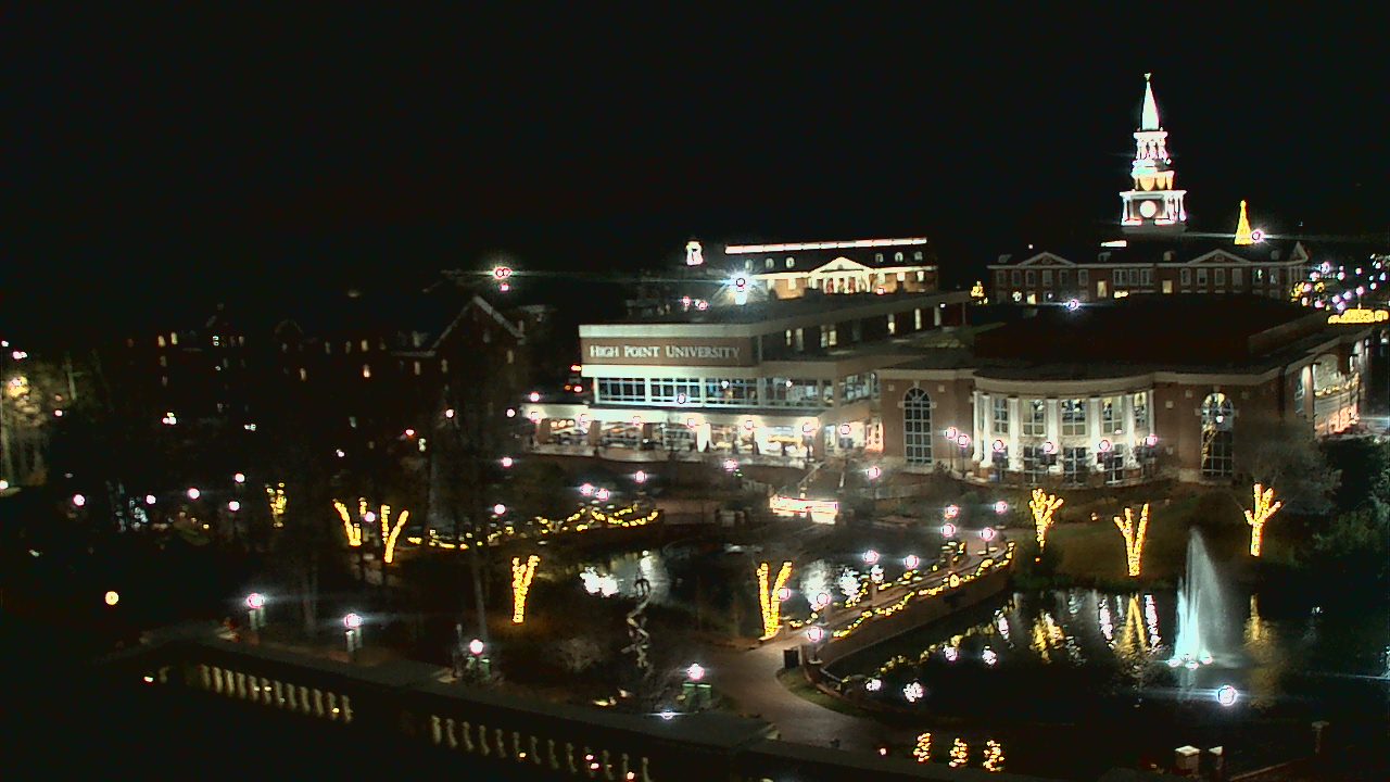Thumbnail for current weather camera view from High Point University in High Point, North Carolina