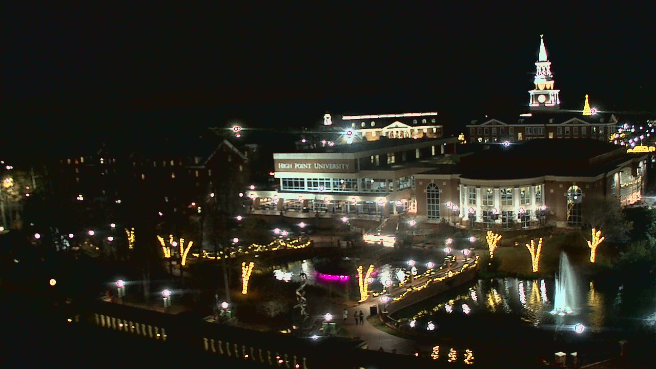 Thumbnail for current weather camera view from High Point University in High Point, North Carolina