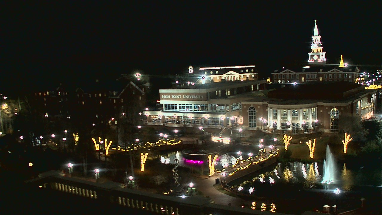 Thumbnail for current weather camera view from High Point University in High Point, North Carolina