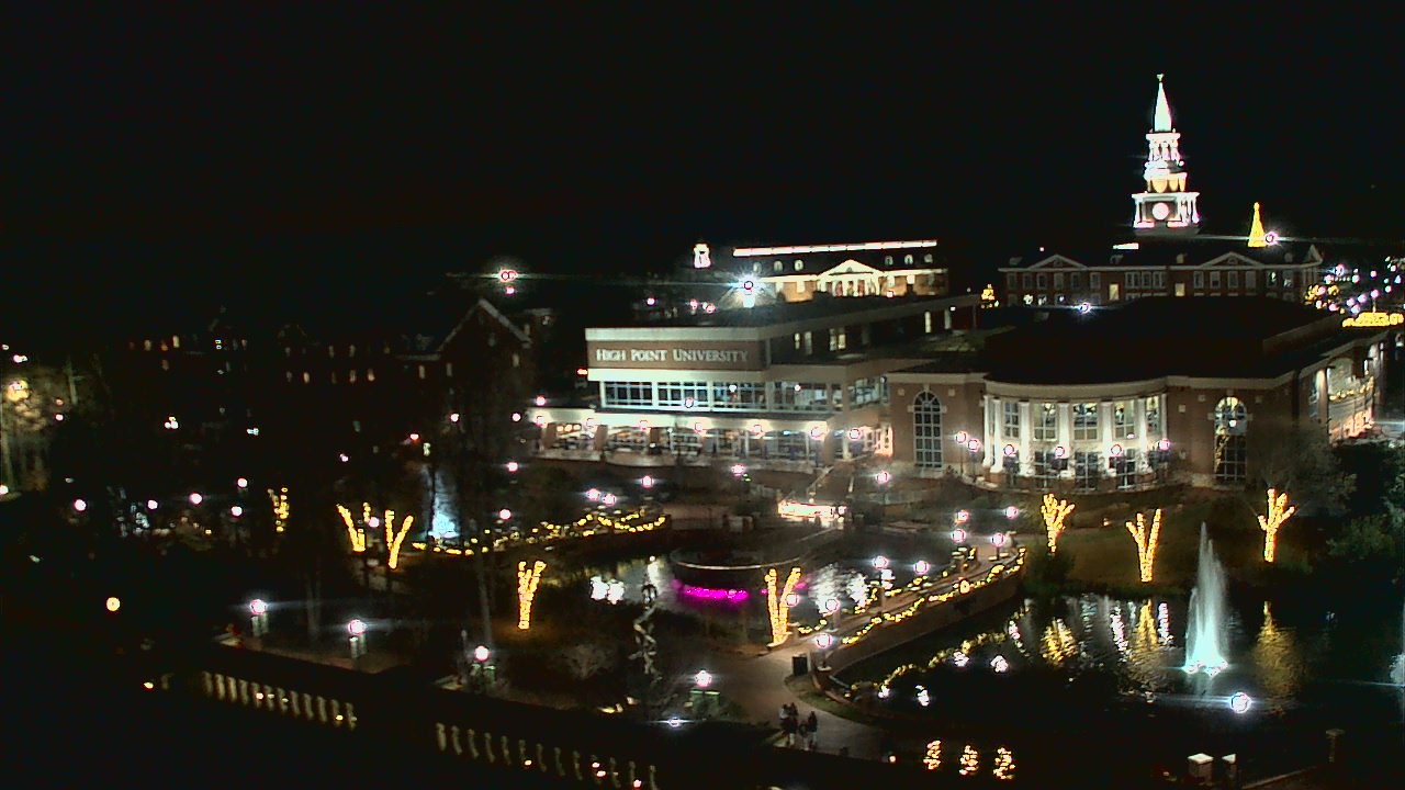 Thumbnail for current weather camera view from High Point University in High Point, North Carolina