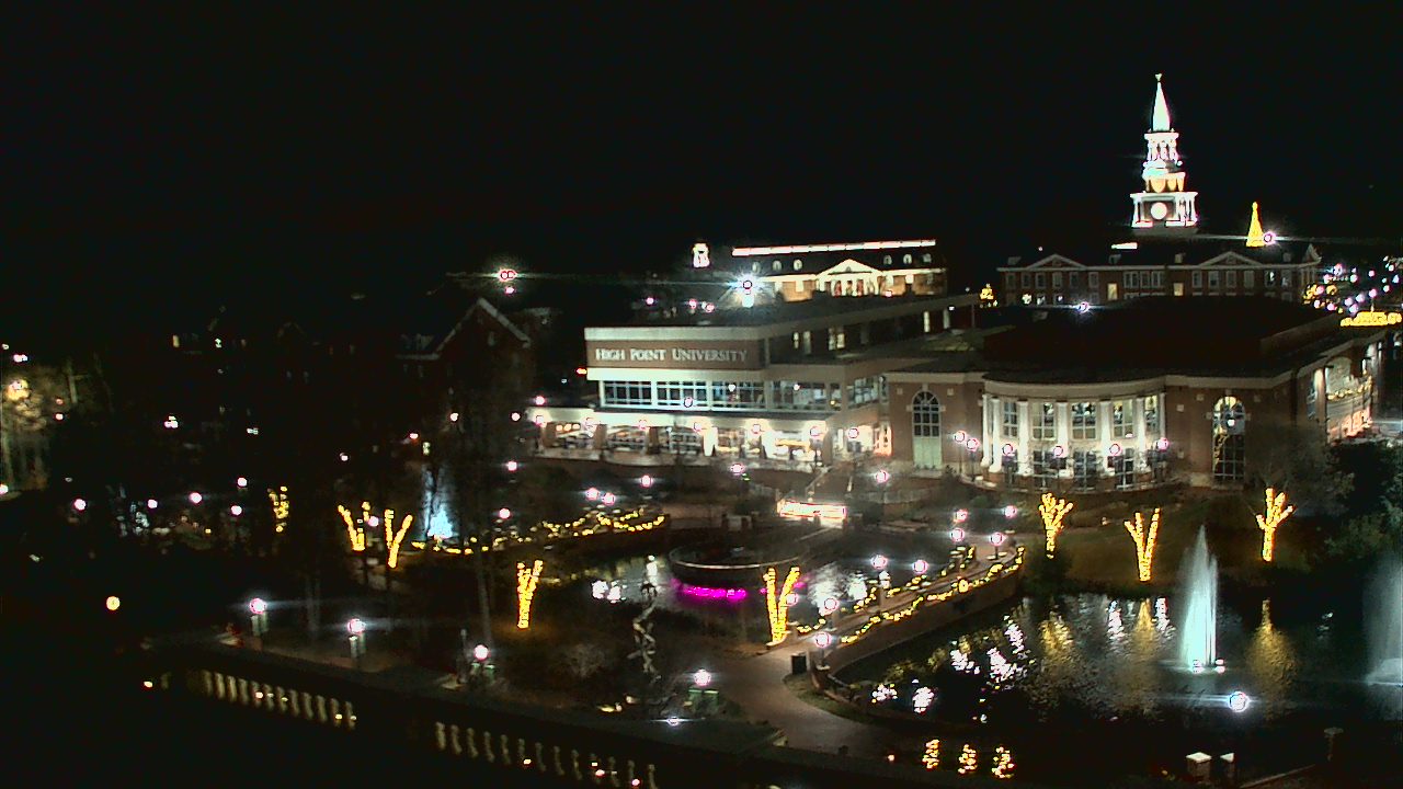 Thumbnail for current weather camera view from High Point University in High Point, North Carolina