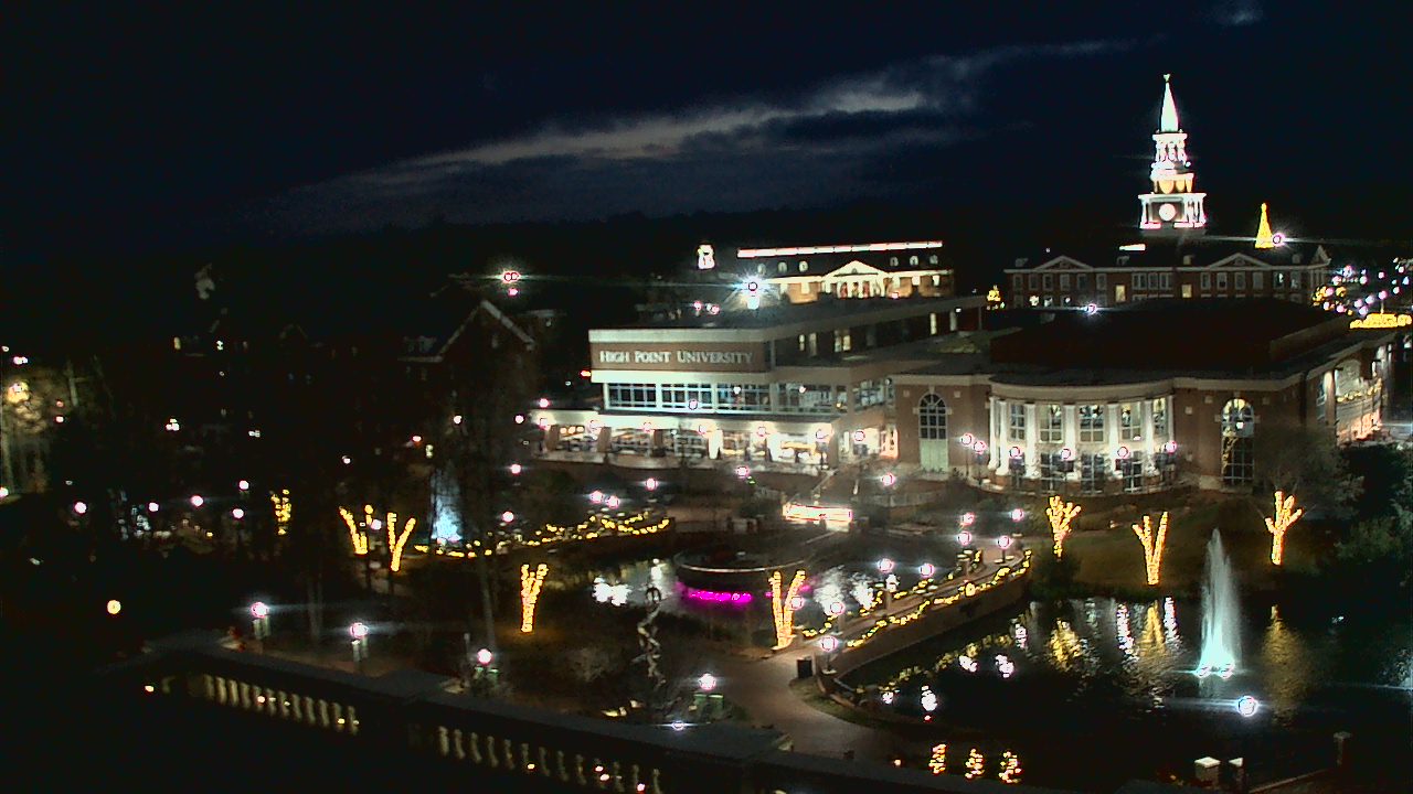 Thumbnail for current weather camera view from High Point University in High Point, North Carolina