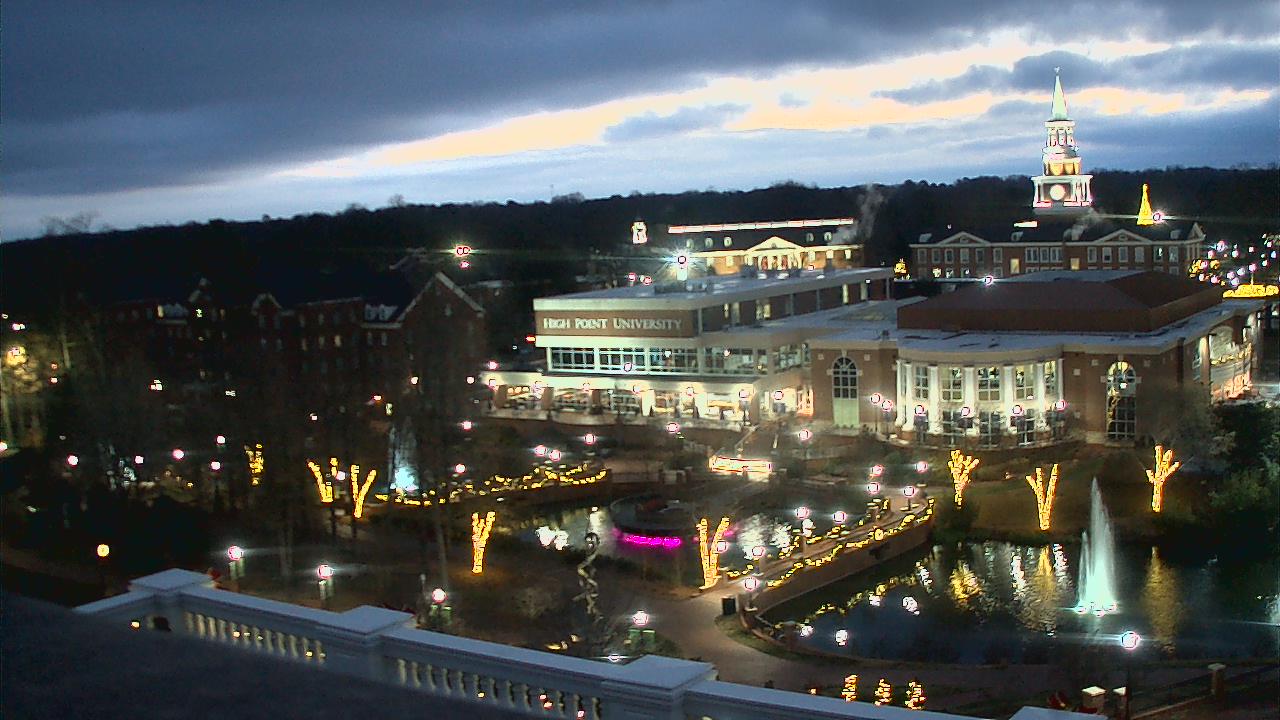 Thumbnail for current weather camera view from High Point University in High Point, North Carolina