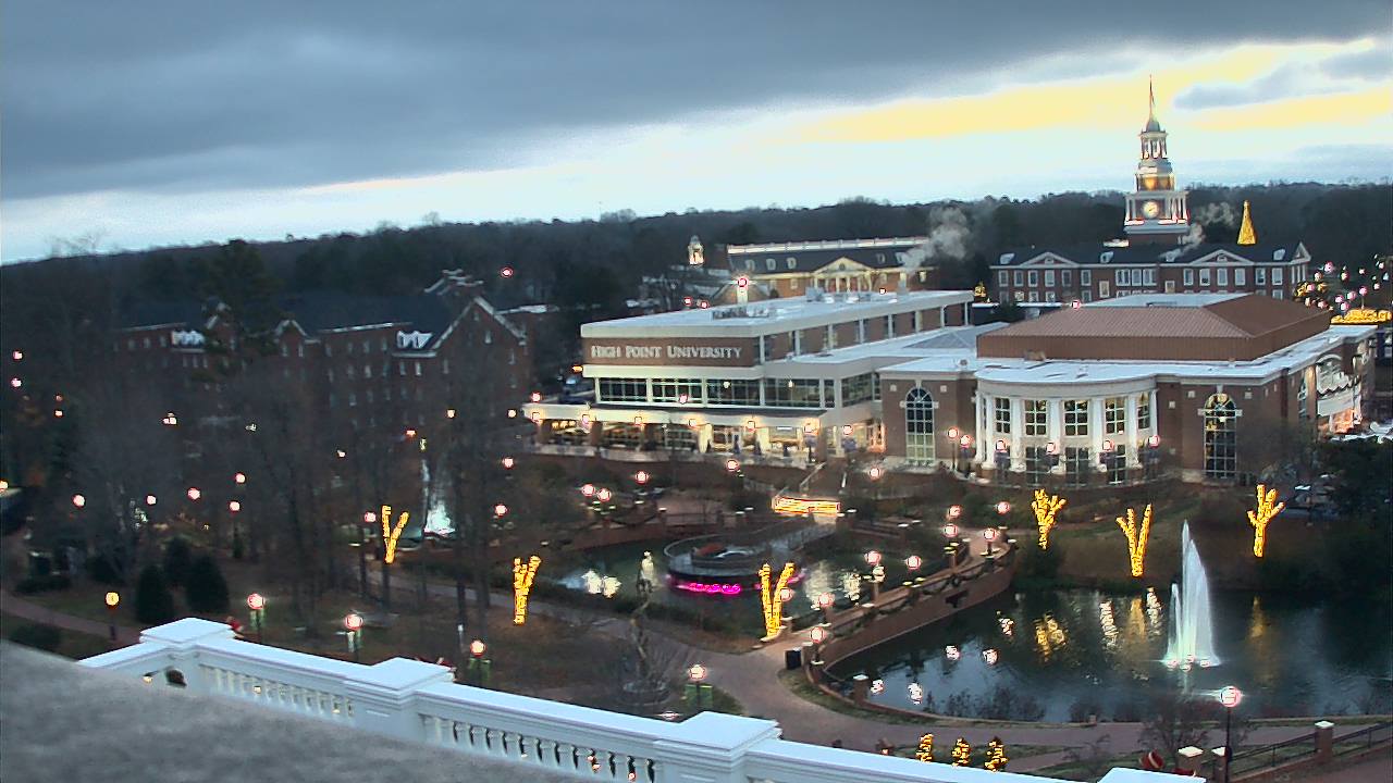 Thumbnail for current weather camera view from High Point University in High Point, North Carolina