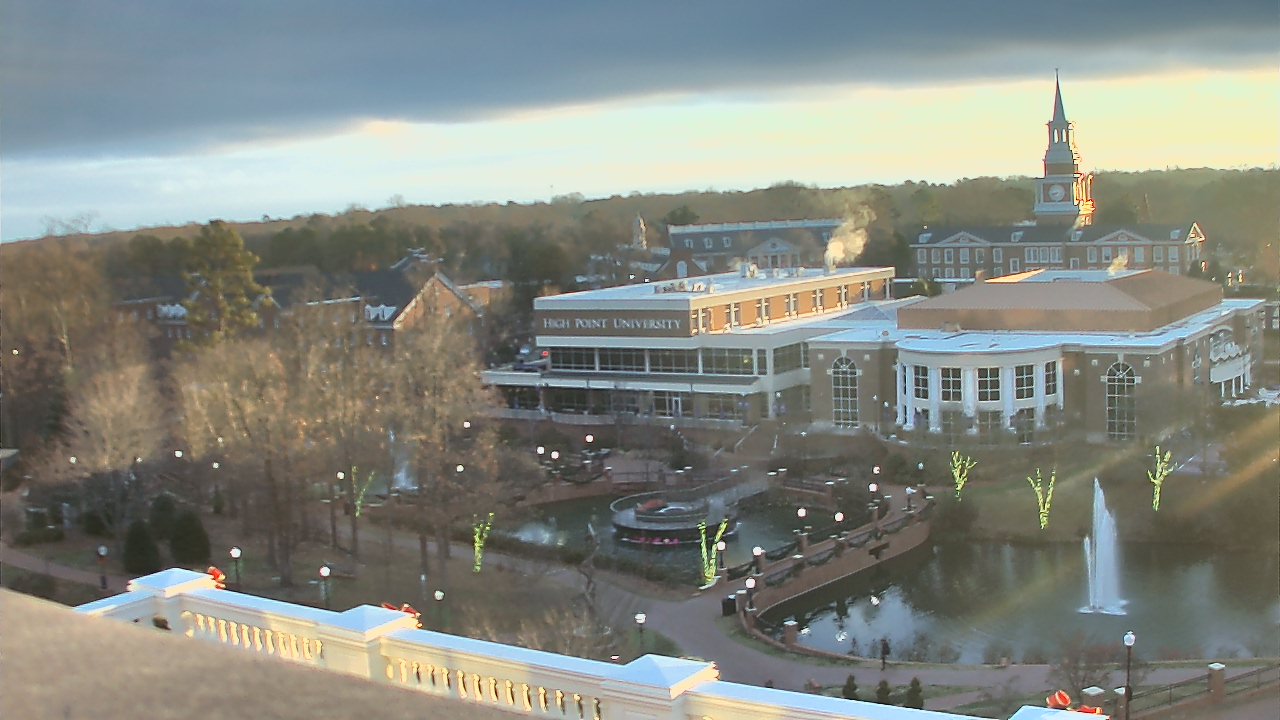 Thumbnail for current weather camera view from High Point University in High Point, North Carolina