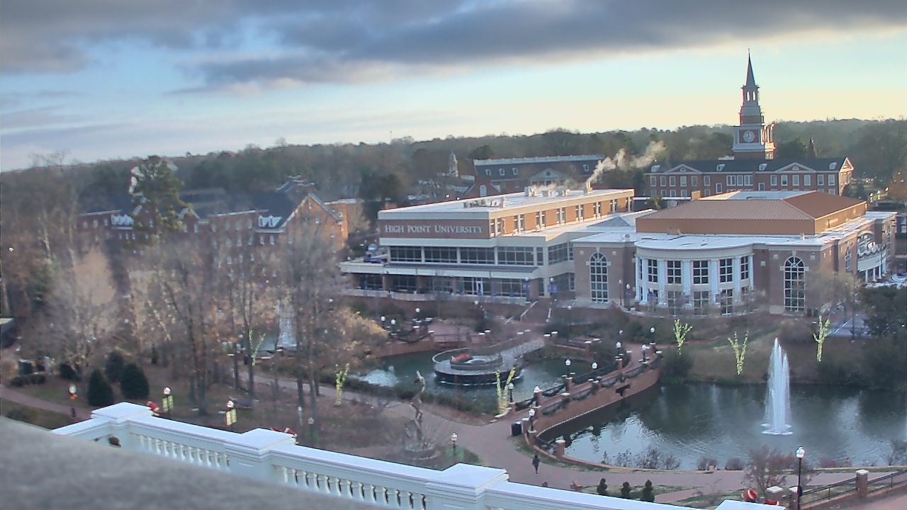Thumbnail for current weather camera view from High Point University in High Point, North Carolina