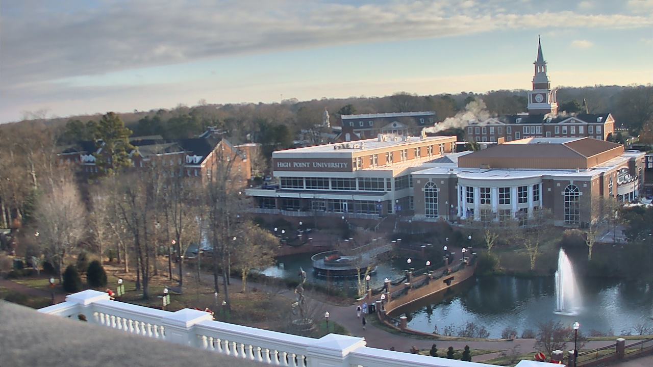 Thumbnail for current weather camera view from High Point University in High Point, North Carolina