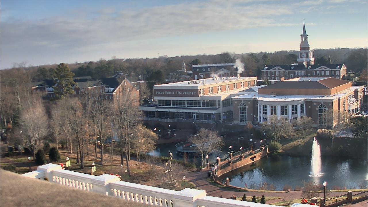 Thumbnail for current weather camera view from High Point University in High Point, North Carolina